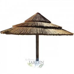 Parasol de jardin africain 2,15 mètres, hauteur 3 m pour l'extérieur et les piscines