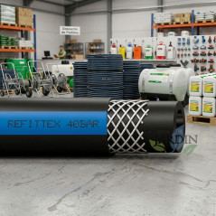 Tubo tecnico refittex 13 mm interno, 21 mm esterno, 100 metri, pressione 40 bar	