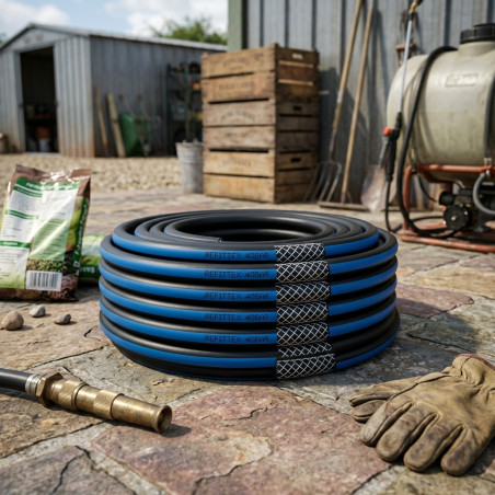 Tuyau technique Refittex 8mm intérieur, 14mm extérieur, 100 mètres, pression 40 bar