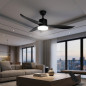 Ventilatore da soffitto Orbegozo con luce LED, 3 velocità, 3 pale, nero | Ventilatore da soffitto Ventilatore da soffitto Orbegozo con luce LED, 3 velocità, 3 pale, nero | Ventilatore da soffitto