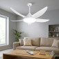Deckenventilator mit LED-Beleuchtung und Fernbedienung, 35 W, Weiß, Energieeffizienzklasse A+ | Deckenventilator Deckenventilator mit LED-Beleuchtung und Fernbedienung, 35 W, Weiß, Energieeffizienzklasse A+ | Deckenventilator