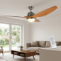 Ventilateur de plafond Orbegozo, lumière LED, télécommande, pales en bois naturel, CP96160 Ventilateur de plafond Orbegozo, lumière LED, télécommande, pales en bois naturel, CP96160
