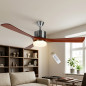 Orbegozo Deckenventilator, 3 Holzflügel, LED-Beleuchtung, Fernbedienung | Deckenventilator