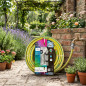 NTS Gelbes 15-mm-Gartenschlauch-Set (15 m) mit Spritzpistole | Gartenschlauch | Bewässerungsschlauch