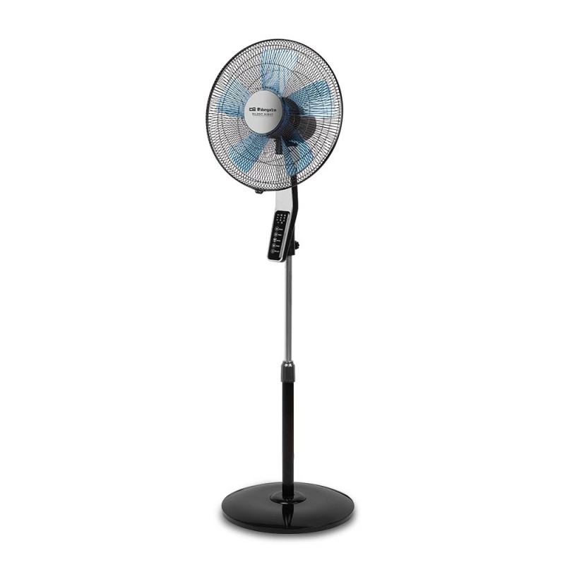 Ventilador de Pie 40 cm Silencioso Orbegozo 3 Velocidades 60W | Oscilante y 5 Aspas | Altura Regulable 150 cm | Temporizador