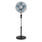 Ventilatore a piantana silenzioso Orbegozo da 40 cm con 3 velocità, 60 W | Oscillante e 5 pale | Altezza regolabile fino a 150 c