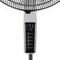 Ventilador de pedestal silencioso Orbegozo de 40 cm com 3 velocidades, 60 W | Oscilante e com 5 pás | Altura ajustável até 150 c