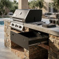 Cajón para Barbacoa y Módulos Kitaway 70x20x20 cm | Cajón Acero Negro para Cocina Exterior y Barbacoa de Obra