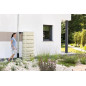 Réservoir d'eau de pluie beige 500 litres | Réservoir décoratif 75 x 51 x 184 cm | Conteneur de stockage d'eau de pluie