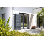 Grey Rainwater Tank 500 Liters | Decorative Tank 75x51x184 cm | Rainwater Storage Container