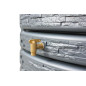 Grauer Regenwassertank 500 Liter | Dekorativer Tank 75 x 51 x 184 cm | Regenwasserspeicher