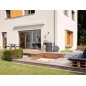 Reservatório de Águas Pluviais Cinzas de 260 litros | Reservatório Decorativo 60x93 cm | Coletor de Água da Chuva