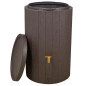 Regenwassertank in Holzoptik, 230 Liter | Dekorativer Tank, 57 x 93 cm | Regenwasserspeicher