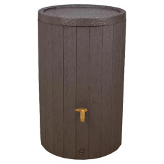 Wood-Effect Rainwater Tank 230 Liters | Decorative Tank 57x93 cm | Rainwater Harvesting Container
