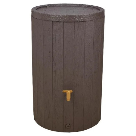 Wood-Effect Rainwater Tank 230 Liters | Decorative Tank 57x93 cm | Rainwater Harvesting Container