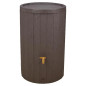 Deposito de Agua de Lluvia Imitación Madera 230 litros | Deposito Decorativo 57x93 cm | Bidon recuperador agua de lluvia