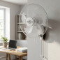 Ventilador de parede oscilante Orbegozo | Ventilador elétrico inclinável de 80 W com 3 velocidades | Ventilador de parede