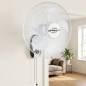 Ventilador de parede oscilante Orbegozo | Ventilador elétrico inclinável de 80 W com 3 velocidades | Ventilador de parede