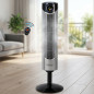 Orbegozo ionic tower fan, remote control, digital display, 3 speeds, 45W. Orbegozo ionic tower fan, remote control, digital display, 3 speeds, 45W.
