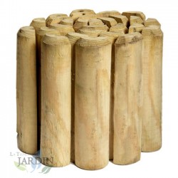 Bordura flessibile in legno 40x5x200 cm, ideale per decorare e delimitare il giardino.