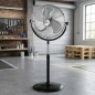 Ventilatore da pavimento industriale Orbegozo, pale in metallo, 3 velocità della ventola, 135W.