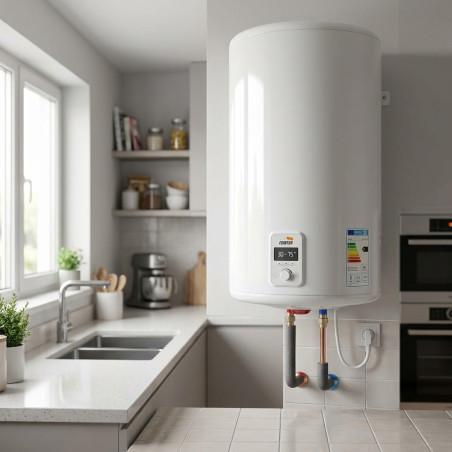 Aquecedor de água elétrico Cointra TNCPLUS50, 50 litros, redondo, branco | Aquecedor de água | Aquecedor de água de 50 litros