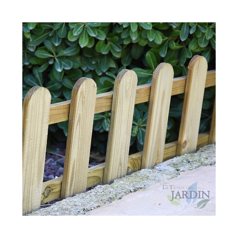Wooden garden fence, 25 x 115 cm