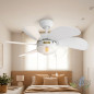 Ventilateur de plafond FM, 80 cm, 50 W, lumière, blanc | Ventilateur de plafond | Design compact Ventilateur de plafond FM, 80 cm, 50 W, lumière, blanc | Ventilateur de plafond | Design compact