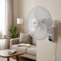 Ventilador de parede oscilante Bastilipo | Ventilador elétrico de 45 W com controle remoto | Ventilador de parede Ventilador de parede oscilante Bastilipo | Ventilador elétrico de 45 W com controle remoto | Ventilador de parede