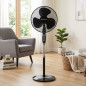 Grunkel Pedestal Fan, 50W, 3 Speeds, 60 min Timer | Cool Air | Adjustable Height Grunkel Pedestal Fan, 50W, 3 Speeds, 60 min Timer | Cool Air | Adjustable Height