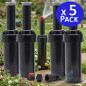 Lot de 5 Diffuseur d'arrosage Toro LPS215 avec buse réglable, portée 4,5 m, Tuyère d'irrigation hauteur de tige 5 cm