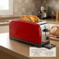 Taurus Vintage 1400W Toaster | 2-Scheiben-Toaster | 6 Bräunungsstufen | Edelstahl-Toaster mit Timer Taurus Vintage 1400W Toaster | 2-Scheiben-Toaster | 6 Bräunungsstufen | Edelstahl-Toaster mit Timer