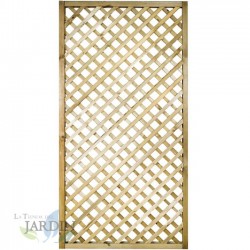 Painel de treliça reto 45x180 cm, quadrados 4 cm
