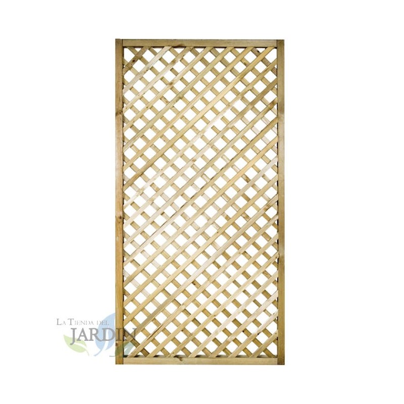Pannello Grigliato Rettangolare In Legno 90 x 180 cm, quadrati da 4 cm. Per Arredo Balcone, Giardino, Esterno Pannello Grigliato Rettangolare In Legno 90 x 180 cm, quadrati da 4 cm. Per Arredo Balcone, Giardino, Esterno