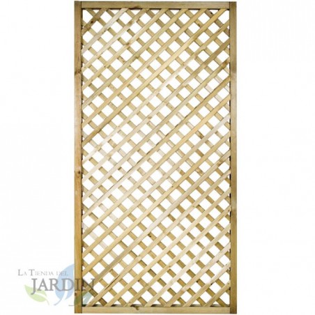 Painel de treliça reto 90x180 cm, quadrados 4 cm