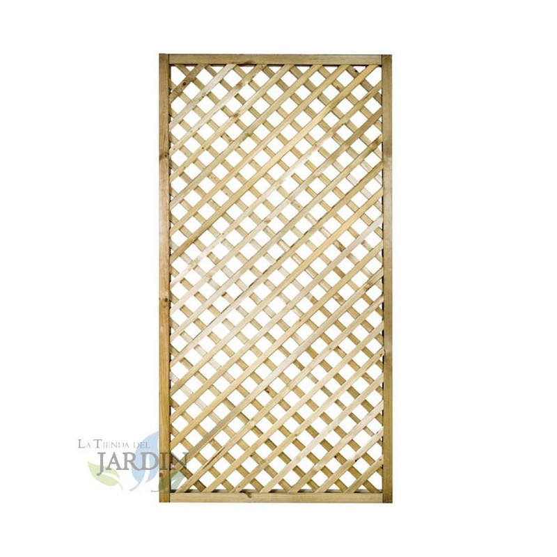 Straight lattice panel 90x180 cm, squares 4 cm