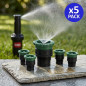 Pacote com 5 bicos difusores de irrigação Toro T-VAN8 | Alcance de 2,40 m | Rosca macho | Ângulo ajustável Pacote com 5 bicos difusores de irrigação Toro T-VAN8 | Alcance de 2,40 m | Rosca macho | Ângulo ajustável