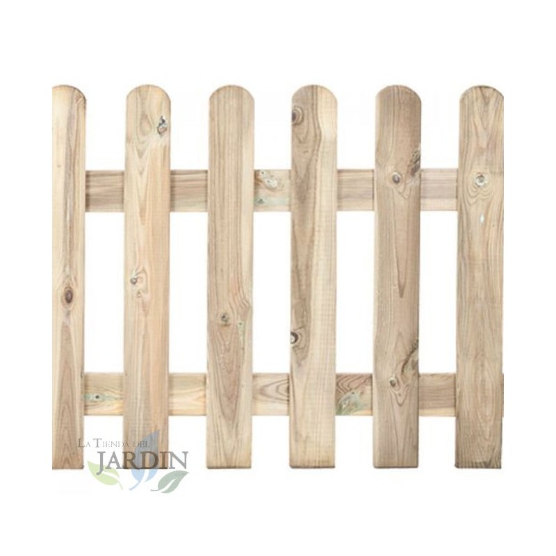 Clôture en bois classique jardin 80 x 180 cm, en bois traité pour l'extérieur