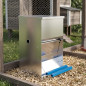 Automatic feeder for 6 chickens | Capacity 12 kg | Chicken hopper 30x43x43 cm