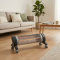 Quartz Heater with 3 Heat Settings (600-1200W) | Quartz Tube Heater | Radiator with Anti-Tip Mechanism and Wheels