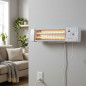 Riscaldatore al quarzo | 2 elementi riscaldanti 600-1200W | Riscaldatore a tubo di quarzo | Radiatore a parete Riscaldatore al quarzo | 2 elementi riscaldanti 600-1200W | Riscaldatore a tubo di quarzo | Radiatore a parete
