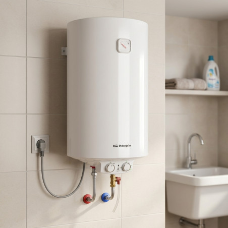 Termo Eléctrico Orbegozo, 100 Litros, Máx 75°C, Instalación Vertical, Bajo Consumo, 1500W