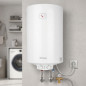 Orbegozo electric water heater. Capacity 100 liters. Maximum temperature 75ºC. Vertical installation. Low consumption. 150 Orbegozo electric water heater. Capacity 100 liters. Maximum temperature 75ºC. Vertical installation. Low consumption. 150