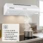 Cappa aspirante standard Orbegozo bianca | 80W | Illuminazione a LED | Aspirazione fumi | Larghezza 60 cm Cappa aspirante standard Orbegozo bianca | 80W | Illuminazione a LED | Aspirazione fumi | Larghezza 60 cm