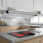 Orbegozo Teleskop-Dunstabzugshaube aus Edelstahl | 65 W | LED-Beleuchtung | Rauchabsaugung | 60 x 28–45 x 19,25 cm
