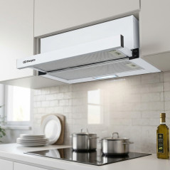 Orbegozo telescopic hood. 65 W motor. Energy class C. 3 power levels.