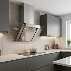 Orbegozo 190W decorative stainless steel hood. 3 power levels. Width: 90 cm.