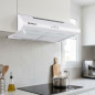 Exaustor de cozinha Orbegozo Standard branco | 60 W | Iluminação LED | Extração de fumaça | 60 cm de largura Exaustor de cozinha Orbegozo Standard branco | 60 W | Iluminação LED | Extração de fumaça | 60 cm de largura