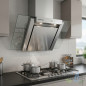 Orbegozo Dunstabzugshaube aus Edelstahl | 190 W | LED-Beleuchtung | Rauchabsaugung | 90 cm breit Orbegozo Dunstabzugshaube aus Edelstahl | 190 W | LED-Beleuchtung | Rauchabsaugung | 90 cm breit