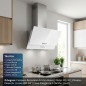 Coifa de vidro branco Orbegozo | 105W | Iluminação LED | Extração de fumaça | 70cm de largura Coifa de vidro branco Orbegozo | 105W | Iluminação LED | Extração de fumaça | 70cm de largura